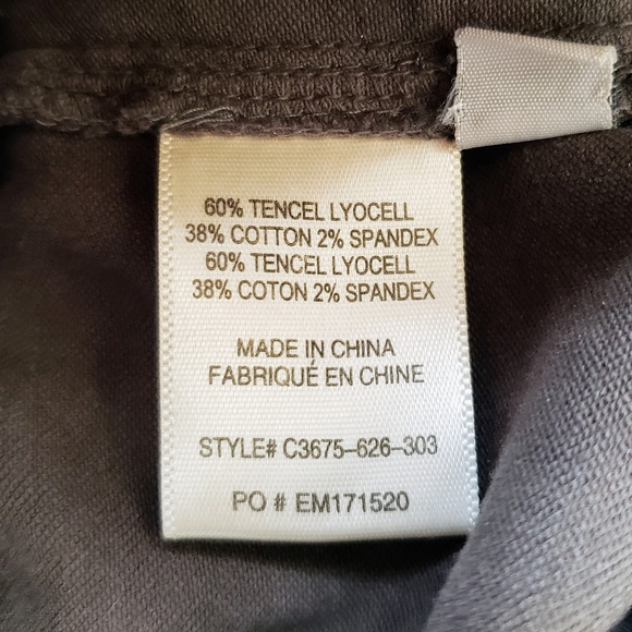 Cloth & Stone Olive Green Tencell Pocket Utility Joggers Drawstring Waist Size M - Picture 9 of 10